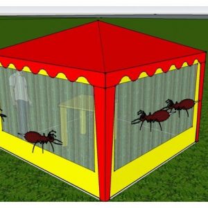 Стенка с сеткой 2,5Х2,0 (К БЕСЕДКЕ 2,5Х2,5 И 5,0Х2,5)